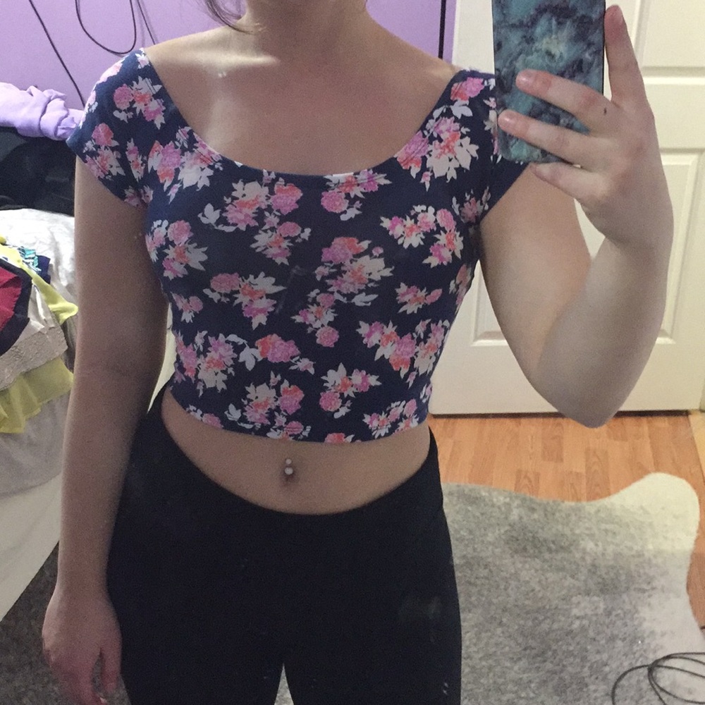 Floral crop top